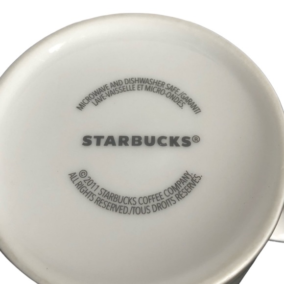 NWOT Starbucks 2011 holiday slogan Christmas giftware ceramic Coffee tea mug cup - Picture 5 of 5
